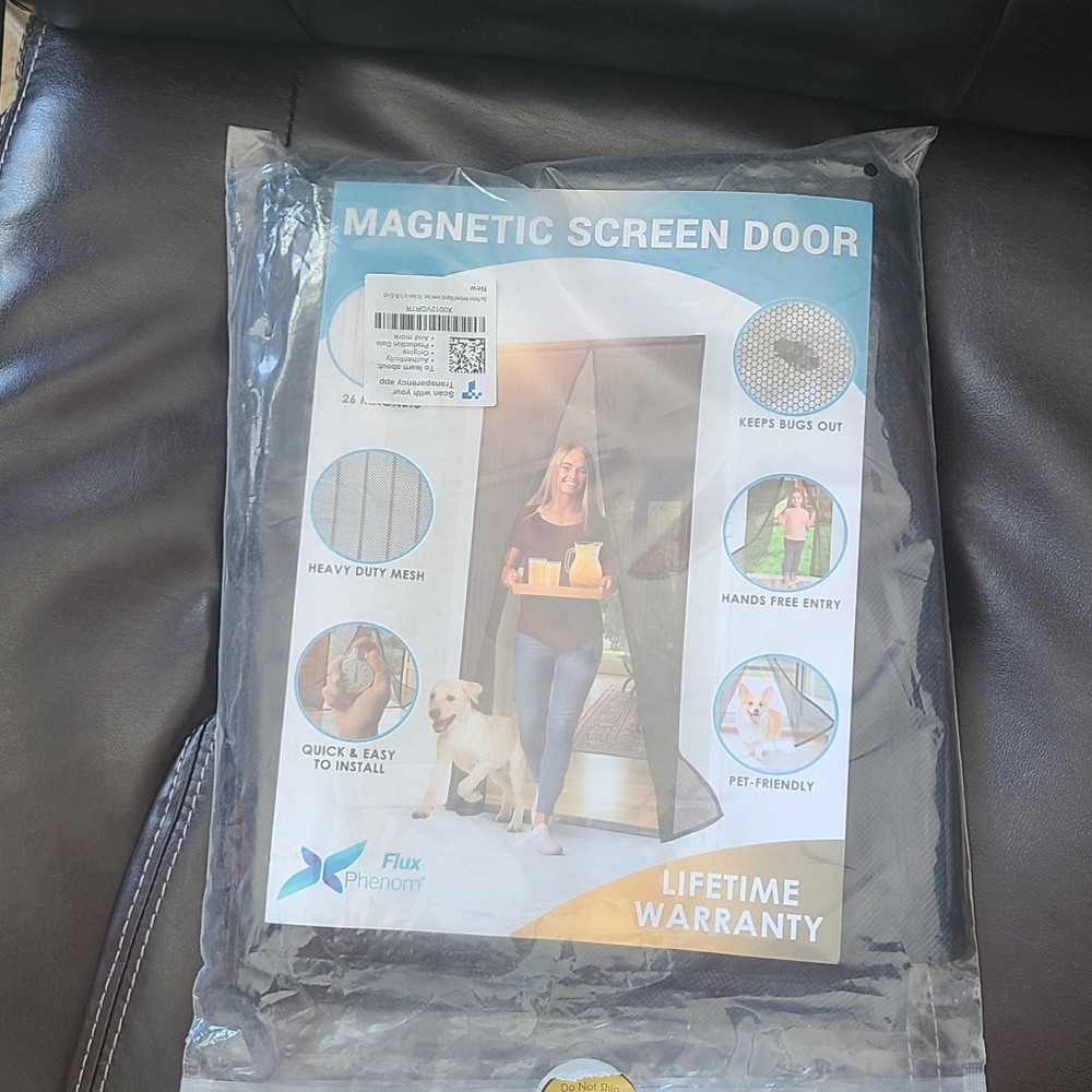 Magnetic screen door